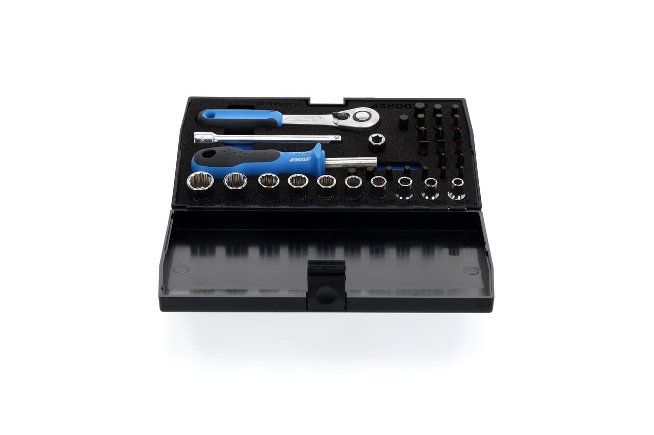 GEDORE Steckschlüssel-Satz 1/4" 37-tlg UD-IN-IS-PH-PZ-TX, D 20 KAU-20, 2010348 GEDORE Steckschlüssel-Satz 1/4" 37-tlg UD-IN-IS-PH-PZ-TX, D 20 KAU-20, 2010348