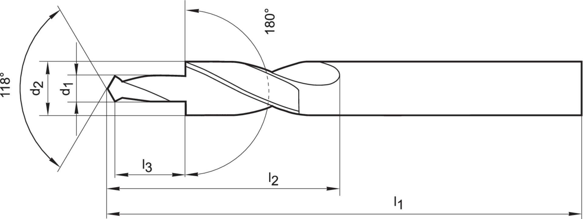 FORMAT Kurzstufenbohrer 180 Grad HSS DL M 5 FORMAT Kurzstufenbohrer 180 Grad HSS DL M 5