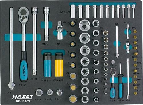 HAZET Werkstattwagen 179 N-7/137 137-tlg. Werkzeugsortiment 7 Schubladen