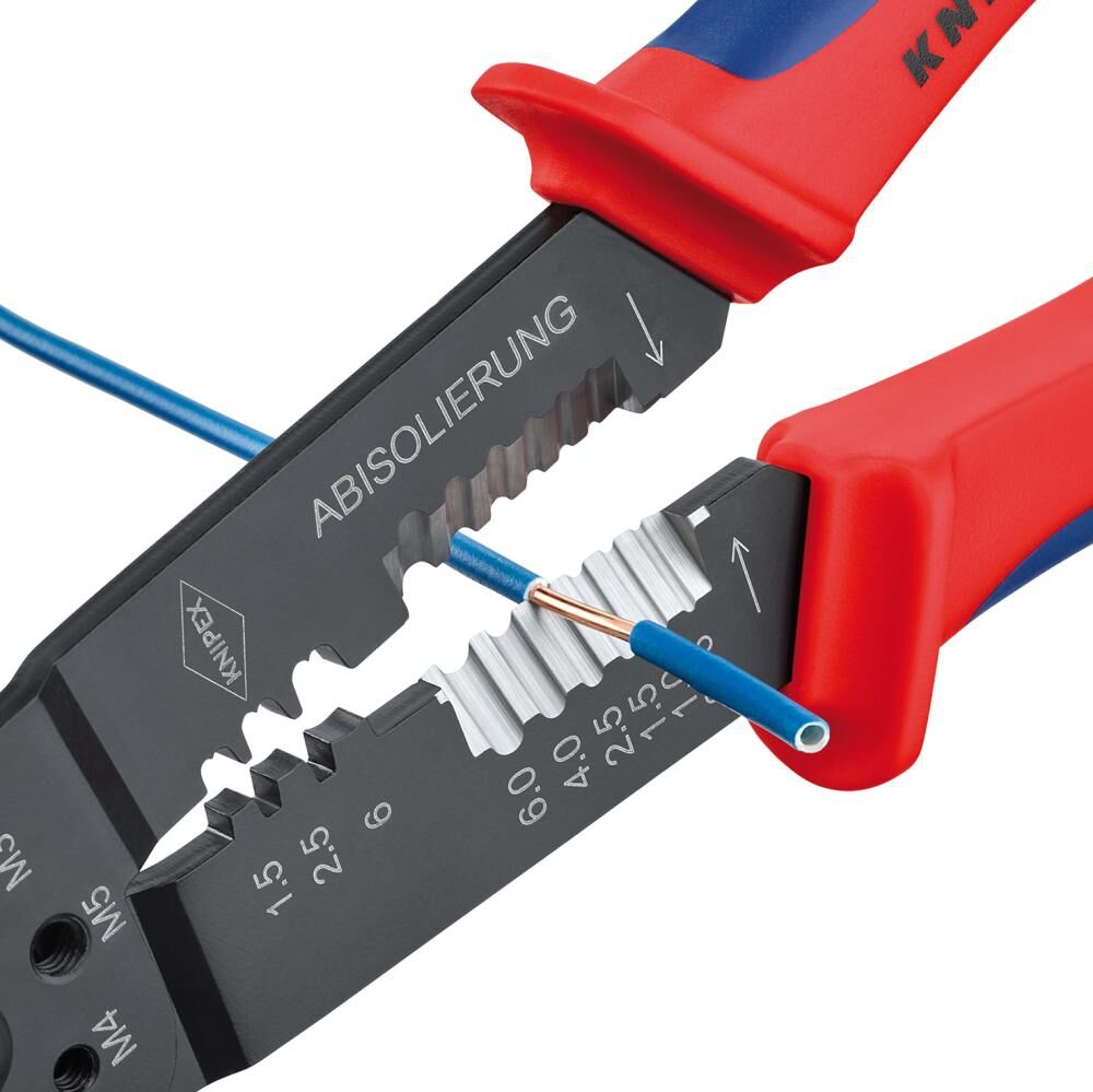 KNIPEX 97 22 240 Crimpzange mit Mehrko.-Hülle schwarz lackiert 240 mm KNIPEX 97 22 240 Crimpzange mit Mehrko.-Hülle schwarz lackiert 240 mm