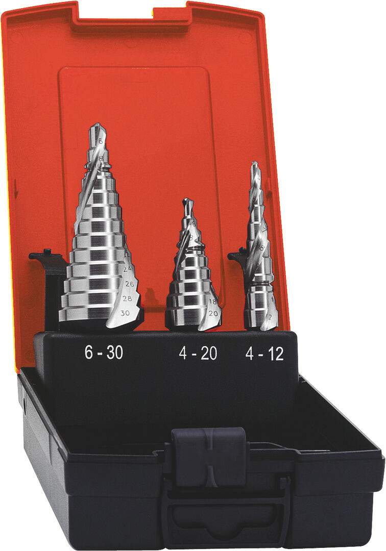 FORMAT Universal-Stufenbohrer-Bit HSS 4-12/4-20/6-30 FORMAT Universal-Stufenbohrer-Bit HSS 4-12/4-20/6-30
