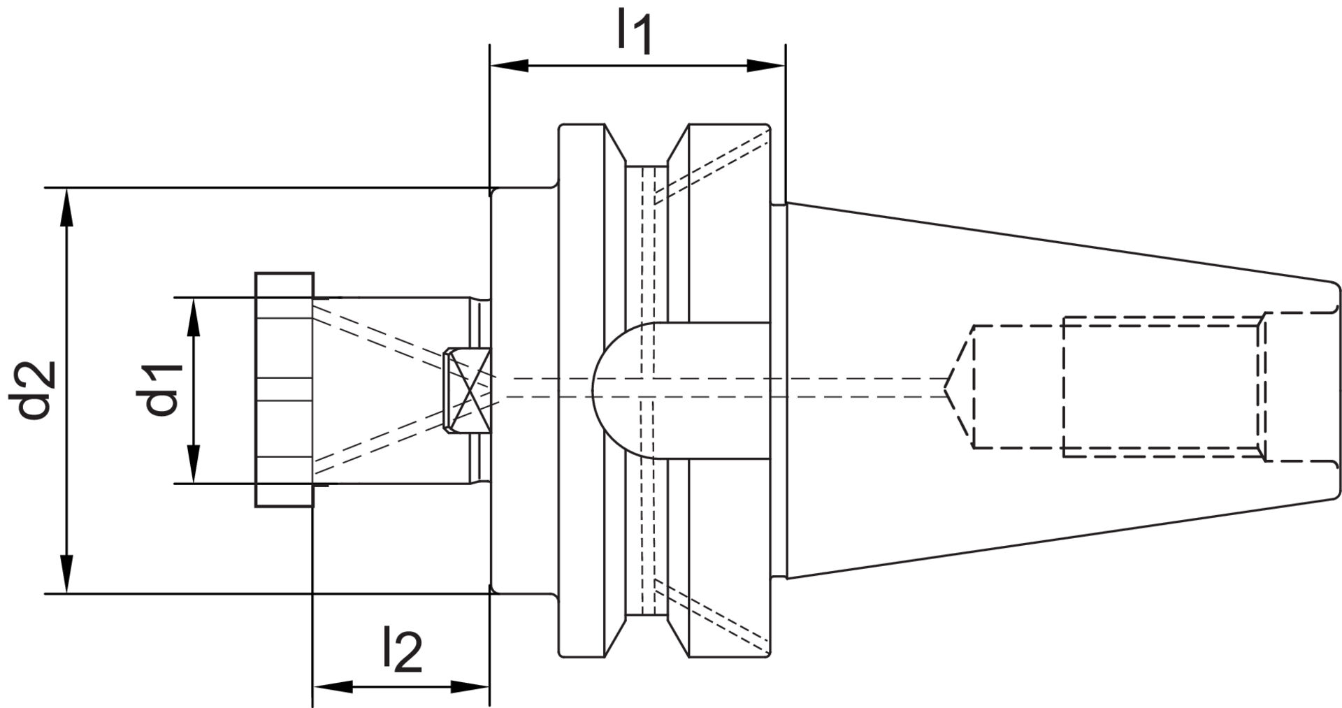 Aufsteckf.D.JISB6339ADB BT40-27            Haimer