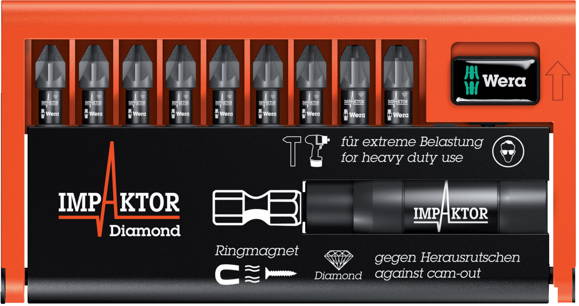 WERA Bit-Set Impaktor 9tlg. PZ WERA Bit-Set Impaktor 9tlg. PZ