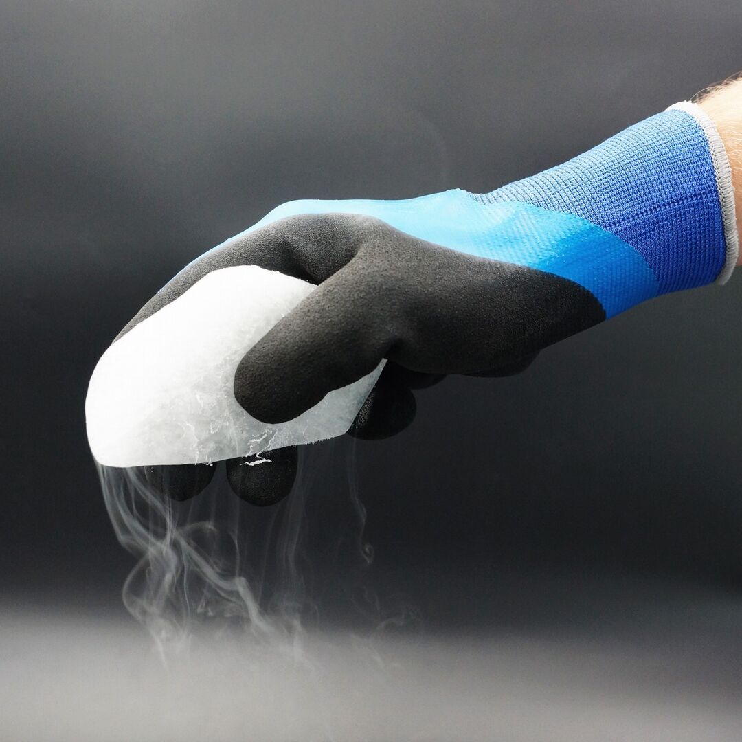 PRO FIT Kälteschutzhandschuh AbsolutCool Latex, blau/schwarz, Gr. 9 PRO FIT Kälteschutzhandschuh AbsolutCool Latex, blau/schwarz, Gr. 9