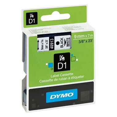 DYMO Schriftbandkassette D1 S0720680 9mmx7m schwarz auf weiß
