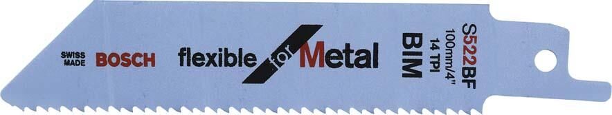 BOSCH Säbelsägeblatt 5 St. Flexible for Metal S 522 BF