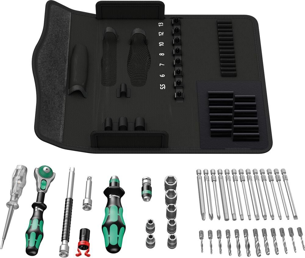 WERA Kraftform Kompakt 39-teilig, M 1 für Metall