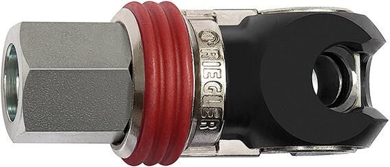 RIEGLER Schwenk-Sicherheitskupplung NW7,2 / IG G1/2 Stahl RIEGLER Schwenk-Sicherheitskupplung NW7,2 / IG G1/2 Stahl