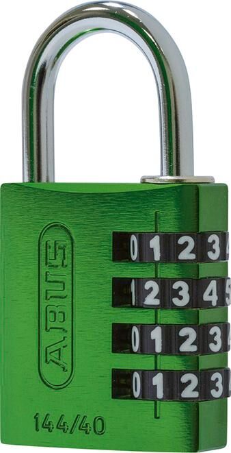 ABUS Zahlen-Hangschloss 144/40 grün Lock-Tag