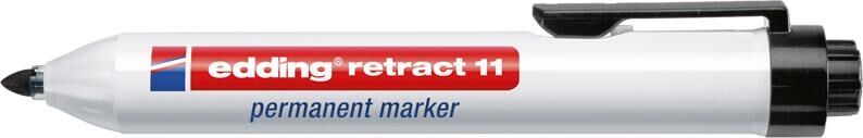E-Retract 11 Permanentmarker Schwarz