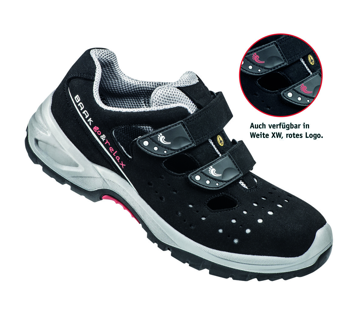 BAAK Sicherheitssandale HARDY 7227 S1P SRC ESD Weite 11/N Gr. 39