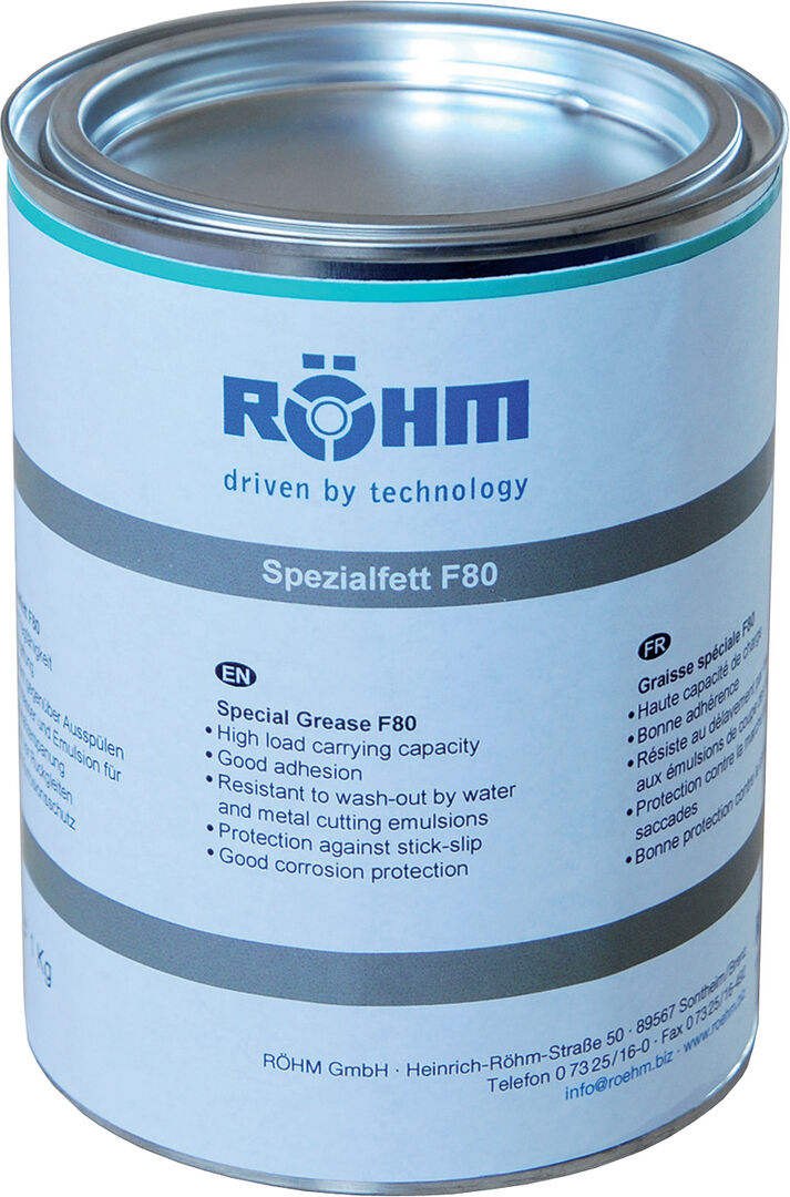 RÖHM Spezialfett F80 1 Kg für Drehfutter RÖHM Spezialfett F80 1 Kg für Drehfutter
