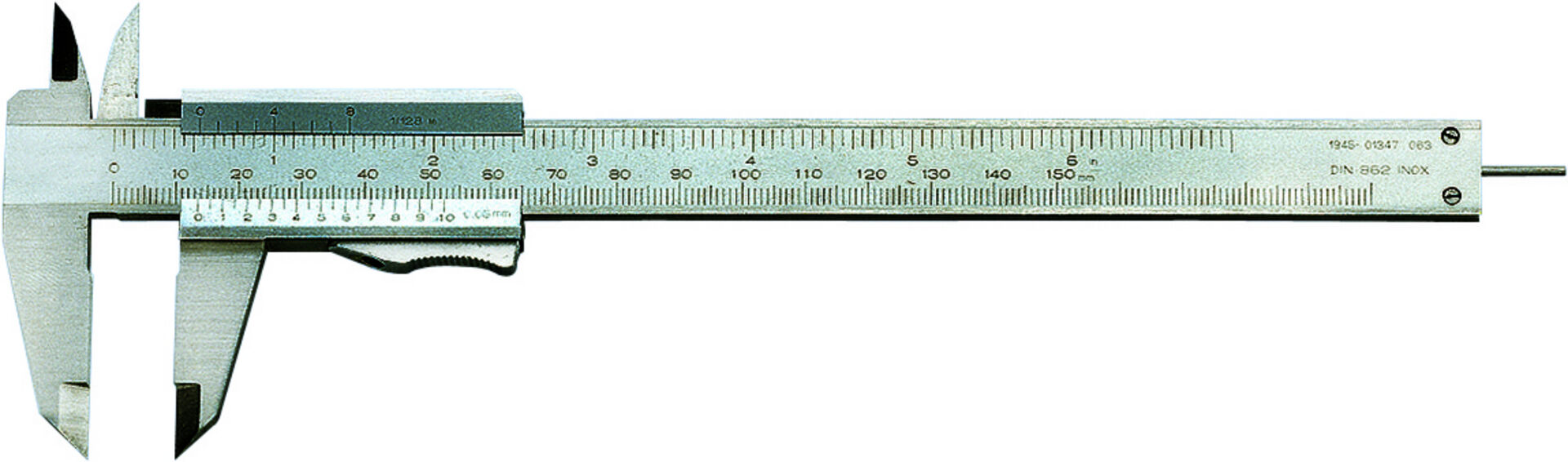 FORTIS Präzisions-Taschenmessschieber 150mm 1/50, 1/1000