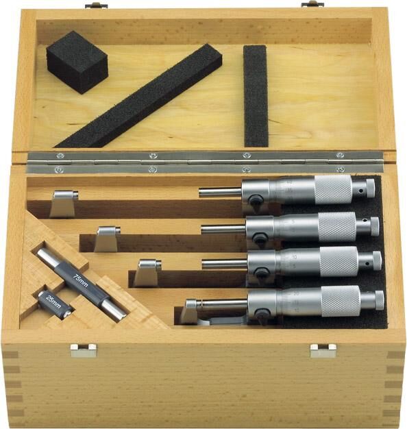 MAHR Bügelmessschrauben-Set mit HM-Messflächen MAHR Bügelmessschrauben-Set mit HM-Messflächen