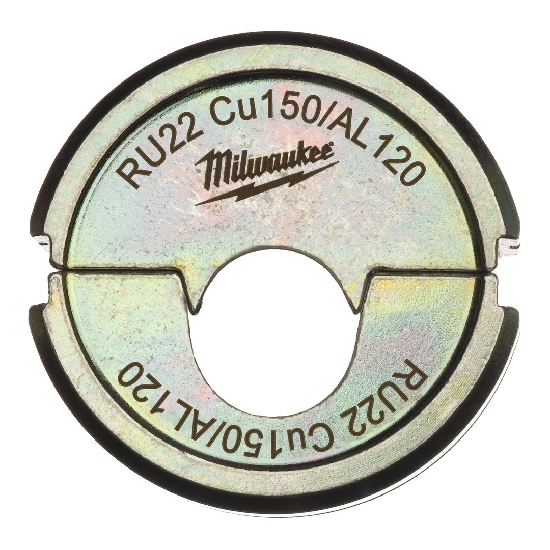 MILWAUKEE Presseinsatz für hydraulisches Akku-Presswerkz RU22 Cu150/AL120 f Cu/Al MILWAUKEE Presseinsatz für hydraulisches Akku-Presswerkz RU22 Cu150/AL120 f Cu/Al