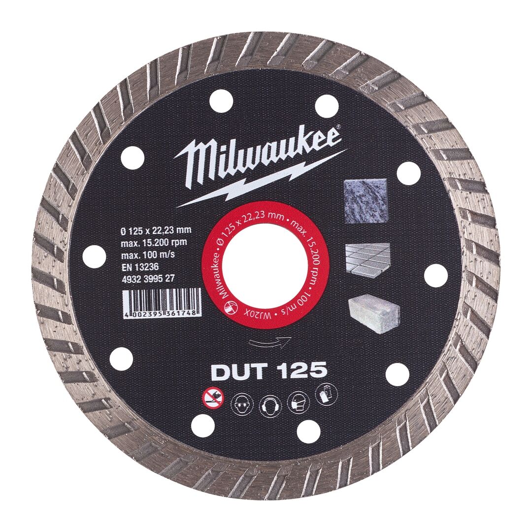 MILWAUKEE Diamanttrennscheibe Universal 125 mm geschlossen