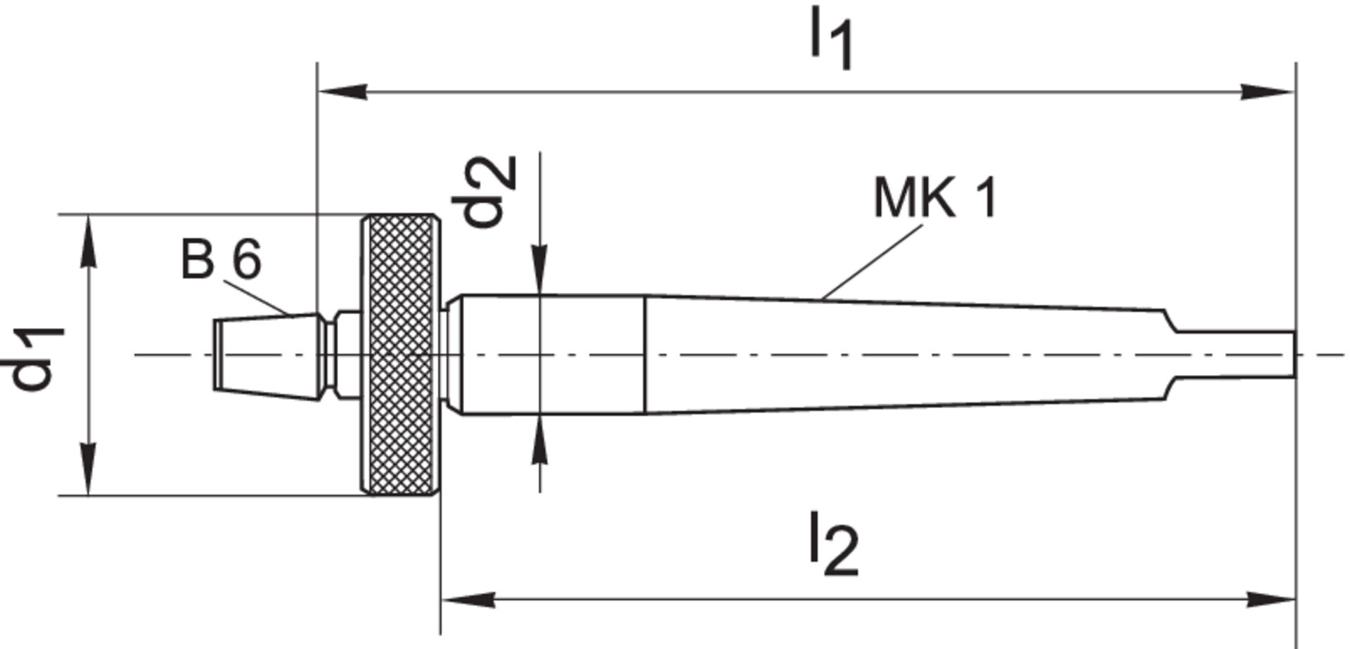 Feinbohrhilfe FBH 13 mm zyl. B 6 Albrecht
