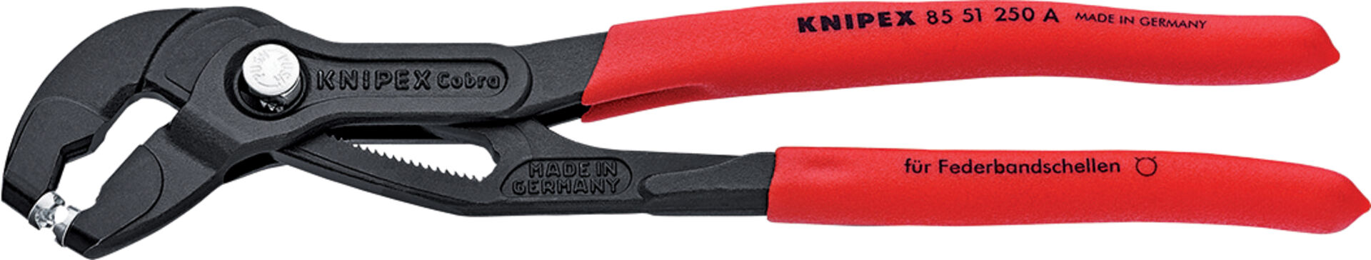 KNIPEX 85 51 250 A Federbandschellenzange KST-überz. 250mm KNIPEX 85 51 250 A Federbandschellenzange KST-überz. 250mm