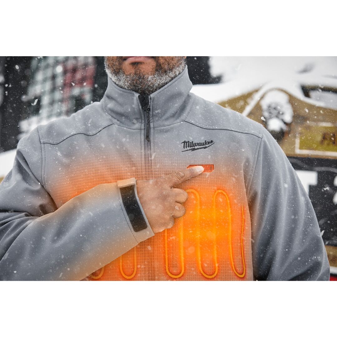 MILWAUKEE Akku-Thermo-Jacke HJGREY5-0 grau, Gr. M MILWAUKEE Akku-Thermo-Jacke HJGREY5-0 grau, Gr. M