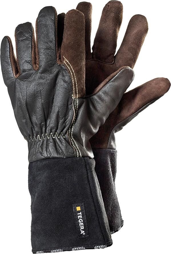 TEGERA Schweißerhandschuh 132A braun/schwarz, Gr. 9