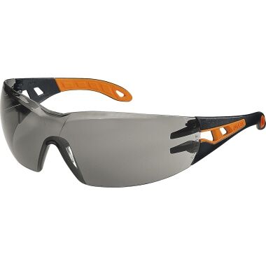 UVEX Sonnenbrille schwarz-orange pheos Sport, getönt
