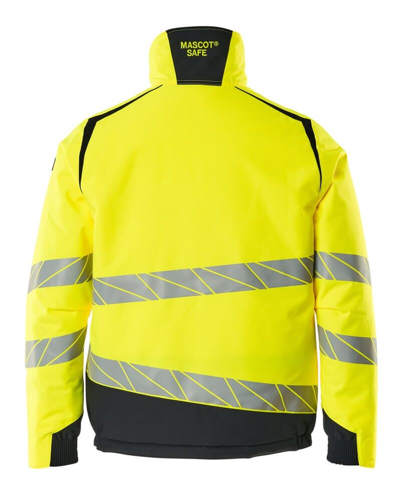 MASCOT Accel Safe Winter-Jacke Climasc. Gr. L hi-vis glb/schwarzbl 19435-231