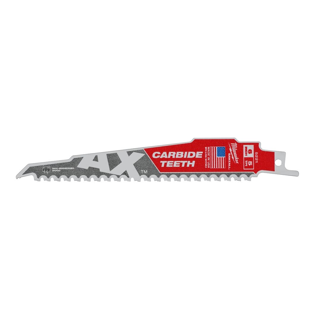 MILWAUKEE Säbelsägeblatt Demontage THE AX HM-bestückt 150x5mm MILWAUKEE Säbelsägeblatt Demontage THE AX HM-bestückt 150x5mm