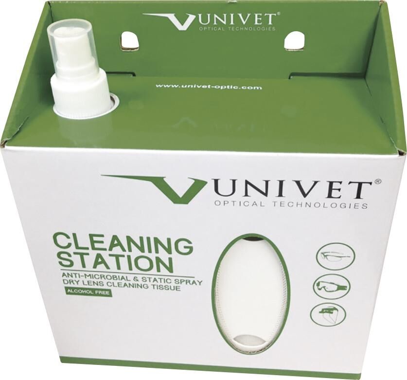 UNIVET Brillen Reinigungsstation 250ml 280Tücher UNIVET Brillen Reinigungsstation 250ml 280Tücher