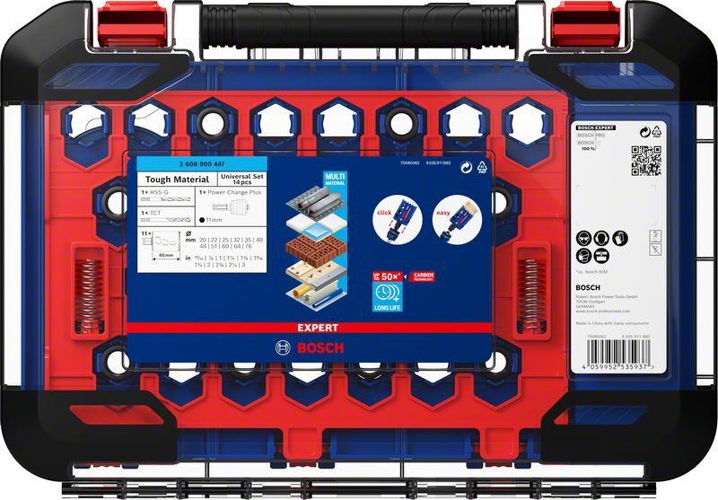 BOSCH Lochsägen-Set EXPERT ToughMaterial 20/22/25/32/35/40/44/51/60/64/76mm