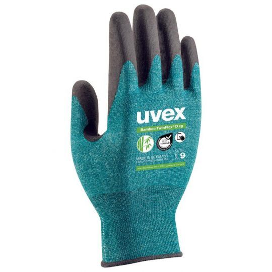 UVEX Schnittschutz-Handschuh Bamboo TwinFlex D xg Gr. 9 Schaum grün 6009.0 UVEX Schnittschutz-Handschuh Bamboo TwinFlex D xg Gr. 9 Schaum grün 6009.0