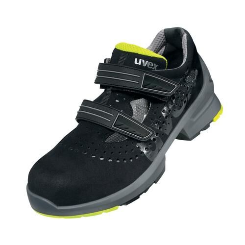 UVEX 1 Sicherheits-Sandale gelocht Gr. 48 W11 S1 ESD SR schwarz/gelb 8542.8 UVEX 1 Sicherheits-Sandale gelocht Gr. 48 W11 S1 ESD SR schwarz/gelb 8542.8