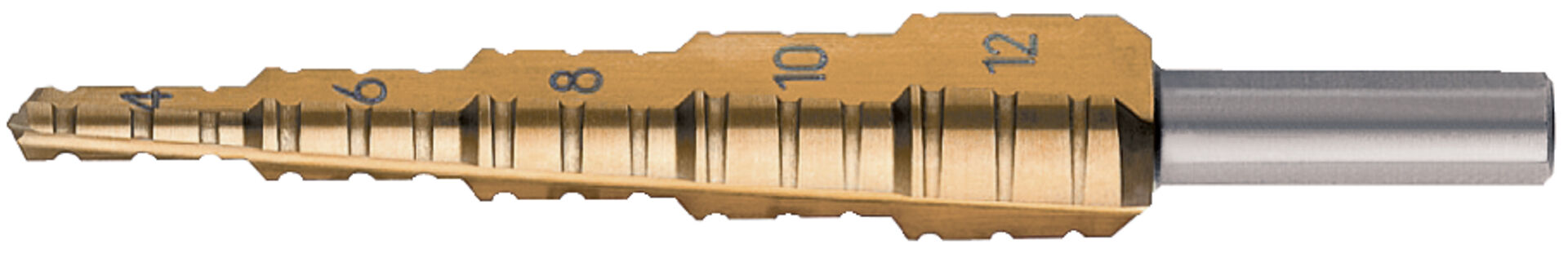FORMAT Fräs-Stufenbohrer HSS TIN 4-12mm FORMAT Fräs-Stufenbohrer HSS TIN 4-12mm