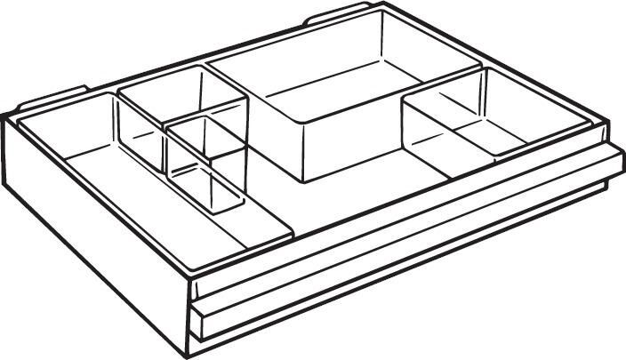 RAACO Ersatz-Schublade Typ C klar RAACO Ersatz-Schublade Typ C klar