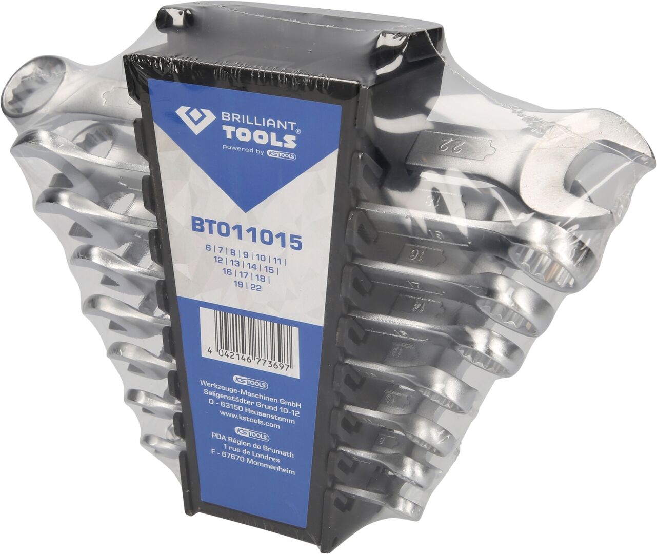 BRILLIANT TOOLS Gabel-Ringschlüssel-Satz,15-tlg. BRILLIANT TOOLS Gabel-Ringschlüssel-Satz,15-tlg.