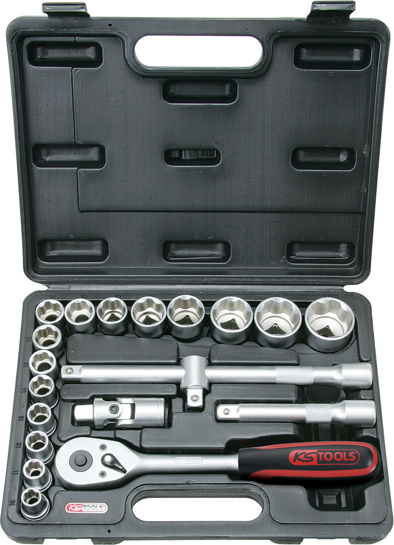 KS TOOLS 1/2" Steckschlüssel-Satz 20-teilig