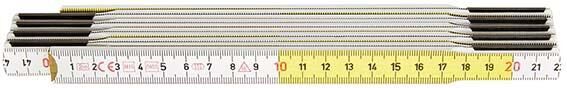 HULTAFORS Gliedermaßstab Buche 2m gelb-weiß HULTAFORS Gliedermaßstab Buche 2m gelb-weiß