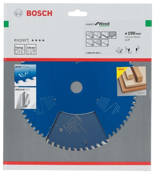 BOSCH HW Kreissägeblatt Expert 190x30x2,6 56T