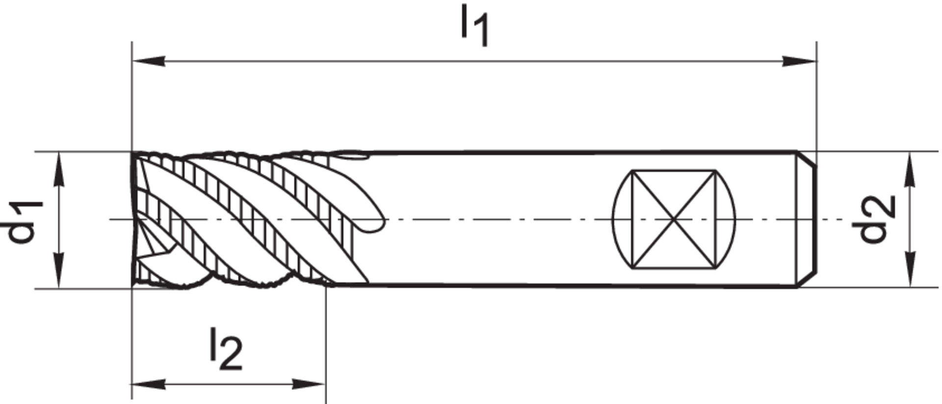 FORMAT Schruppfräser WN VHM TiALN 8,0mm HB Z 4 K HR FORMAT Schruppfräser WN VHM TiALN 8,0mm HB Z 4 K HR