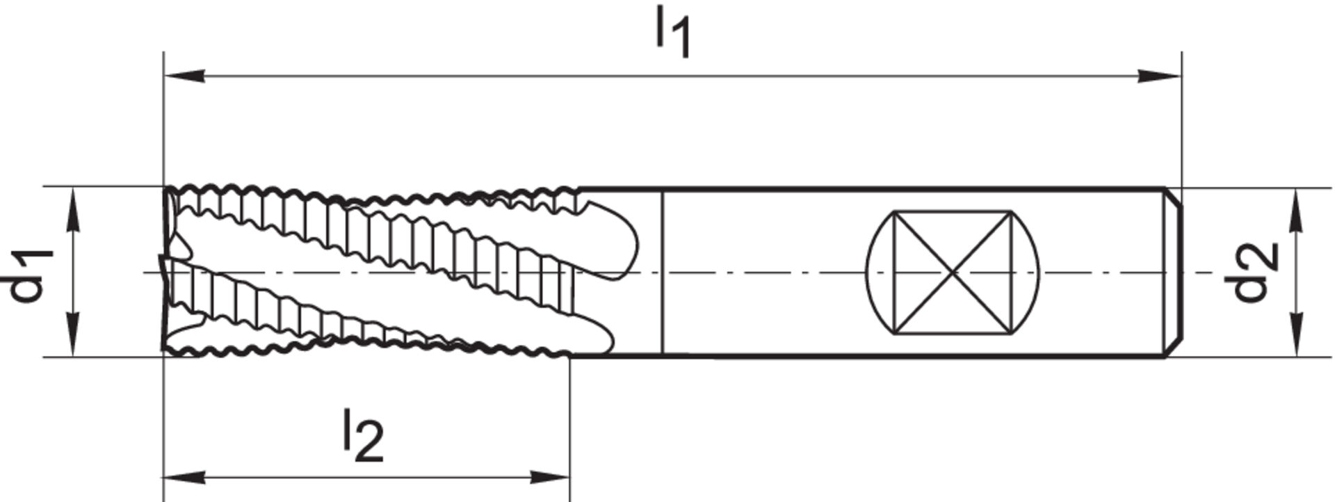 FORMAT Schruppfräser DIN6527L VHM TiALN 6,0mm HB Z 3 HR