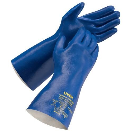 UVEX Chemit-Handschuh rubiflex S NB35B Gr. 9 Nitril blau 6022.4 UVEX Chemit-Handschuh rubiflex S NB35B Gr. 9 Nitril blau 6022.4