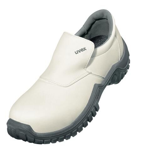 UVEX xenova hygiene Sicherheitshalbschuh S2 Slipper 6962.8 weiß Gr. 40