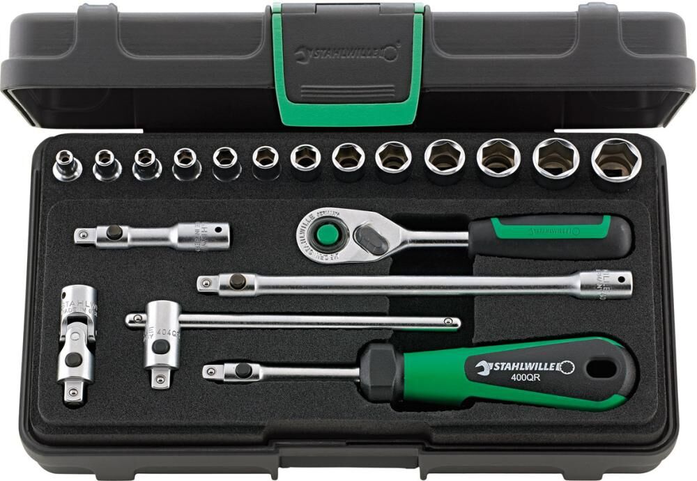 STAHLWILLE Steckschl.-Grt. 1/4" 22tlg. 40/13/6QR