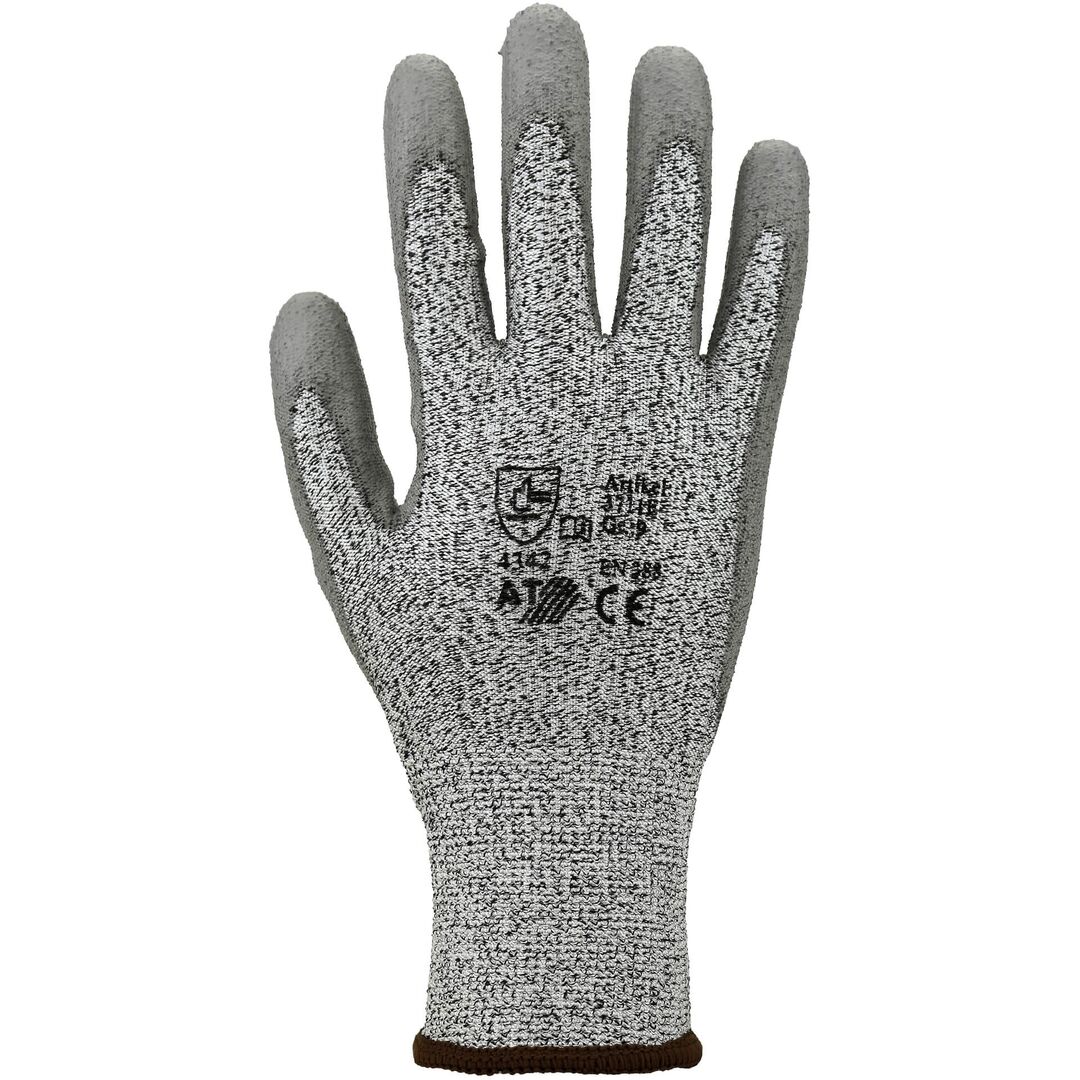 Schnittschutzhandschuhe 3711E grau, PU-Beschichtung, 4.X.4.2.B Gr. 10