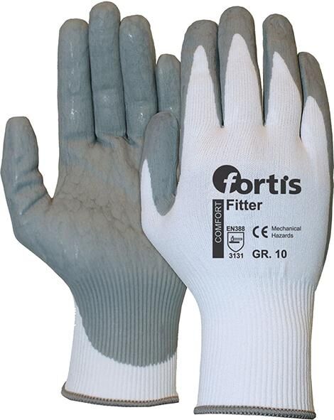 FORTIS Handschuhe Fitter Foam Gr.8 weiß-grau