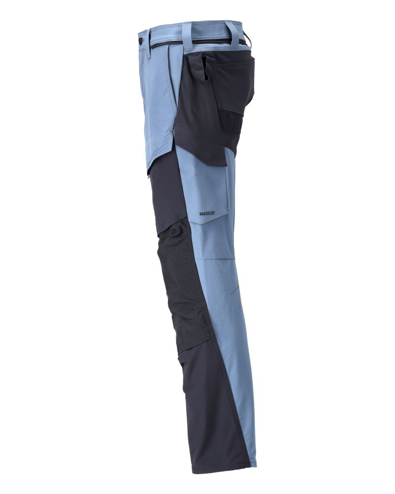 MASCOT Customized Bundhose Stretch Gr. 82C52 steinblau/schwarzbl 22379-311