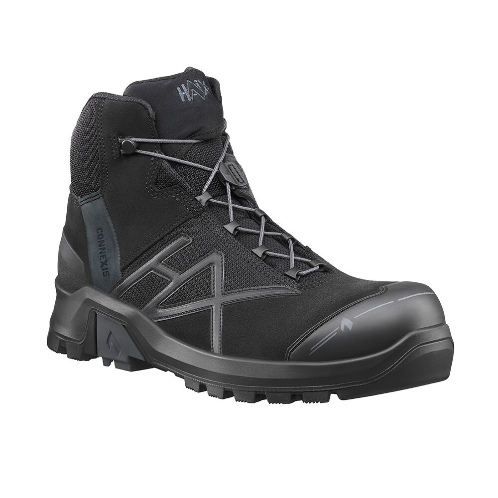 HAIX CONNEXIS Safety+ GTX mid black-black,ESD,Goretex,Gr.43 (UK 9,0)