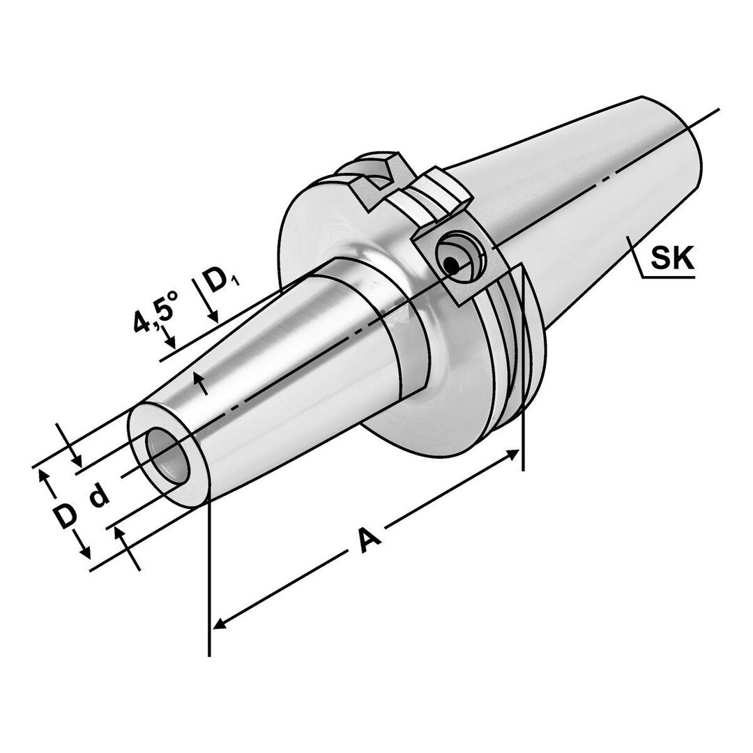 KEMMLER Schrumpffutter SK 40-20-80 DIN 69871 AD/B