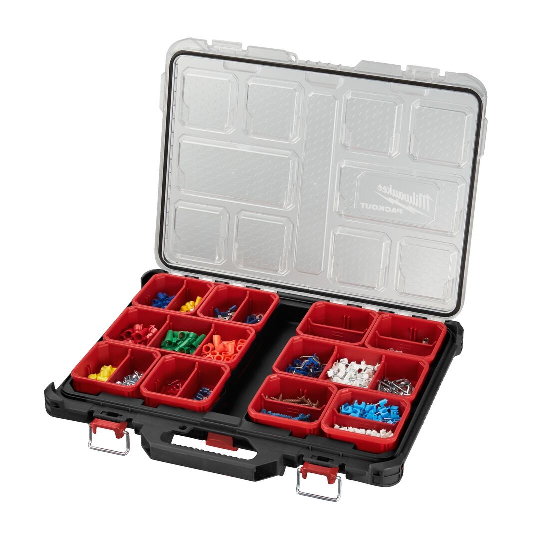 MILWAUKEE Packout Organiser Slim inkl. Sortierboxen MILWAUKEE Packout Organiser Slim inkl. Sortierboxen