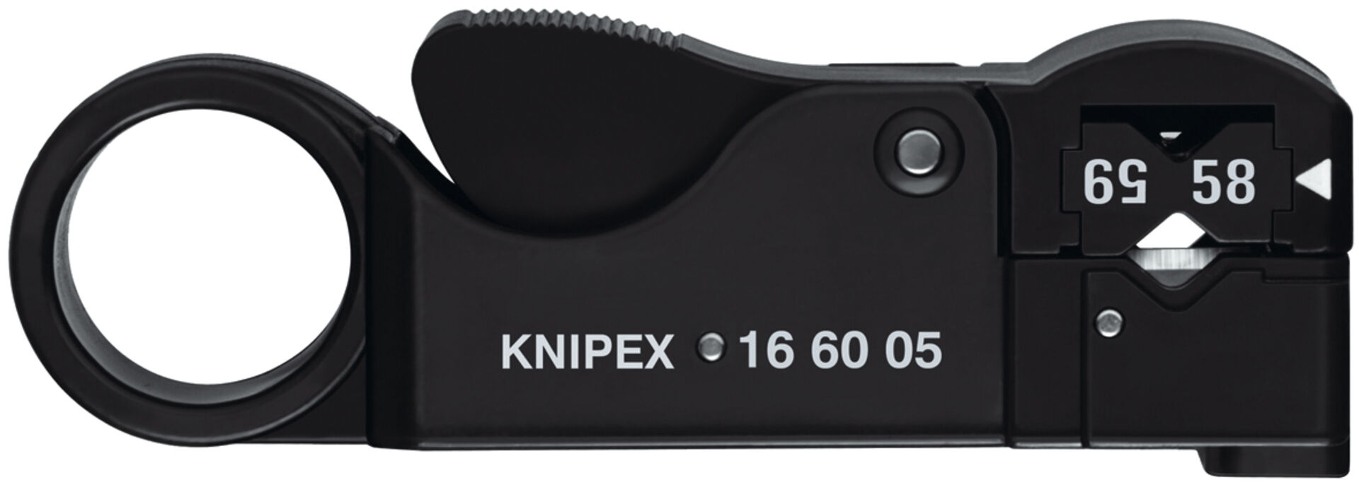 KNIPEX 16 60 05 SB Abisolierwerkzeug f. Koaxialkabel 105 mm