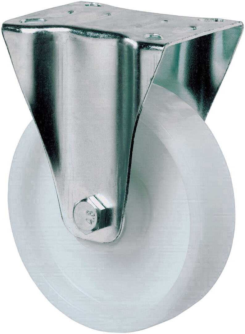 BS ROLLEN Bockrolle 200mm Stahlbl Verz Poly Lg. R